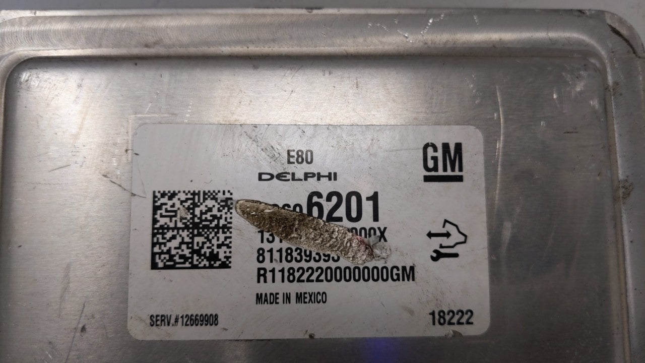 2017-2019 Chevrolet Cruze PCM Engine Control Computer ECU ECM PCU OEM P/N:12680876 12677677 Fits OEM Used Auto Parts - Oemus