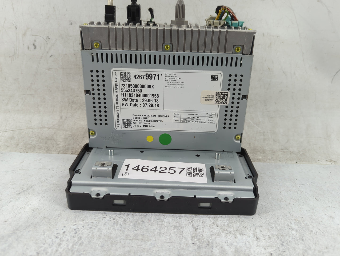 2019 Chevrolet Cruze Radio AM FM Cd Player Receiver Replacement P/N:42679971 7310500000000X, 555343750, H118210400001958 Fit