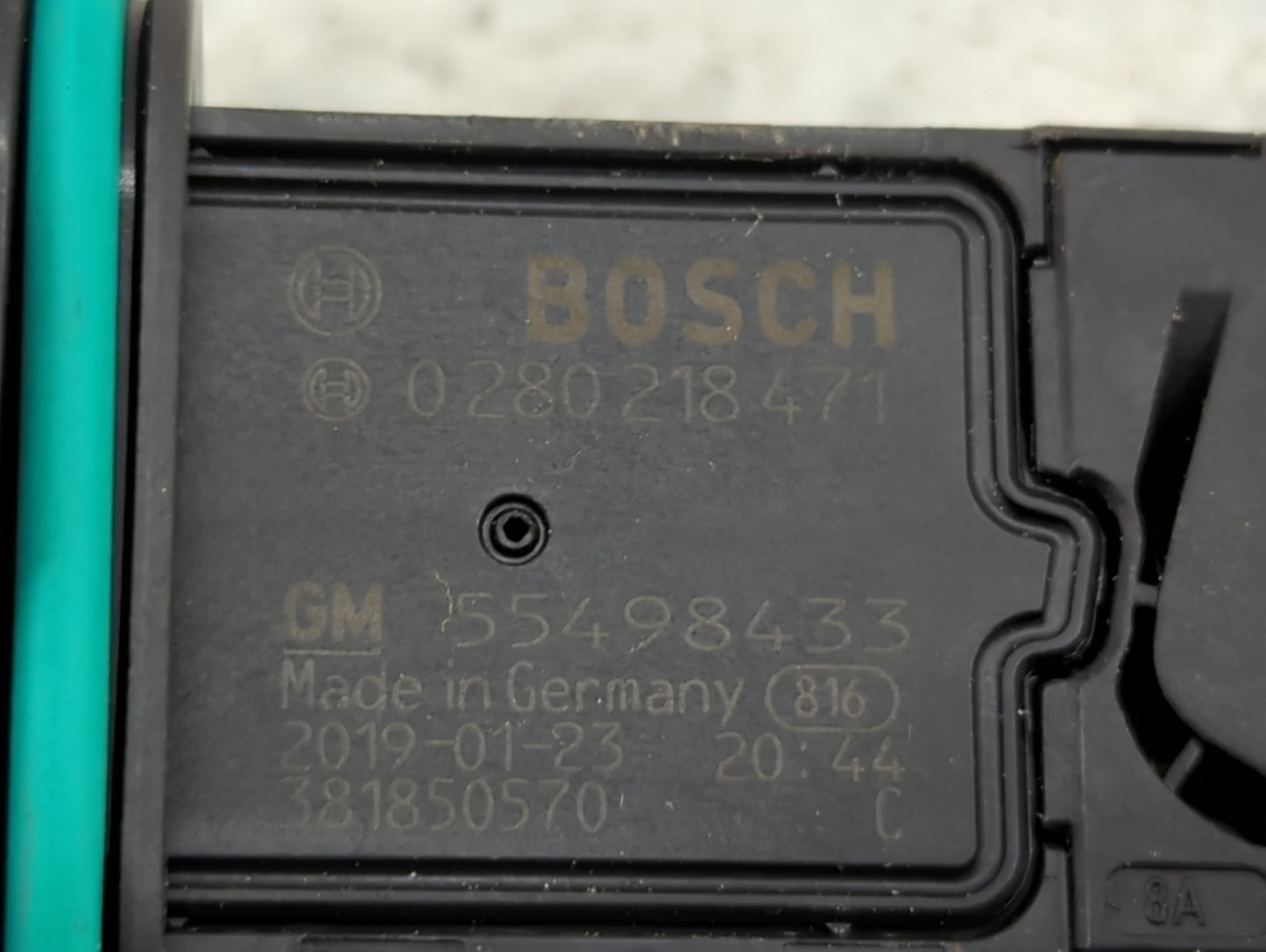 2018-2019 Chevrolet Cruze Mass Air Flow Meter Maf 1485359 - Oemusedautoparts1.com
