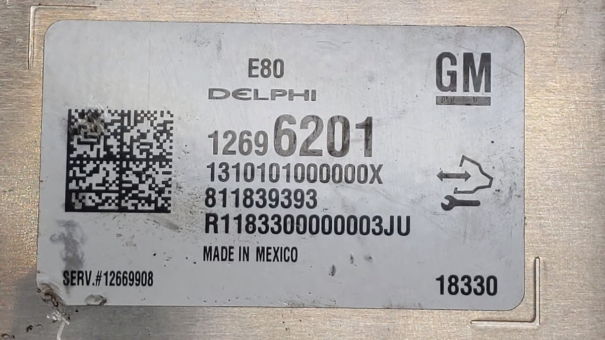 2017-2019 Chevrolet Cruze PCM Engine Control Computer ECU ECM PCU OEM P/N:12680876 12677677 Fits 2017 2018 2019 2020 2021 20