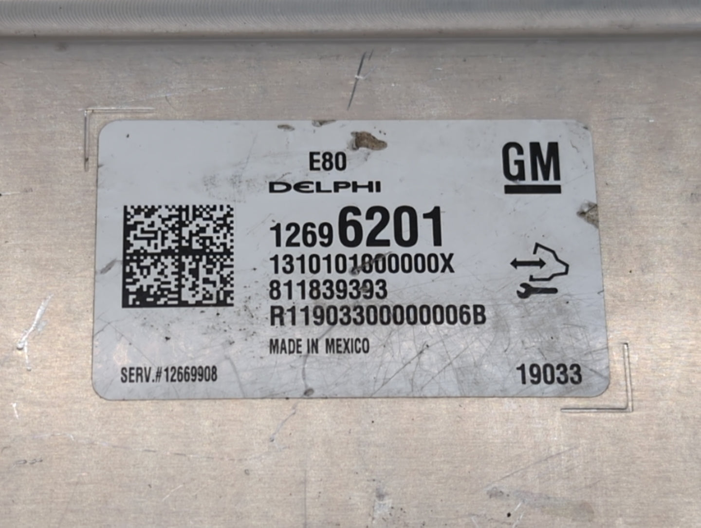 2017-2018 Chevrolet Cruze PCM Engine Control Computer ECU ECM PCU OEM P/N:12688973 12697837, 12687328 Fits Fits 2017 2018 20