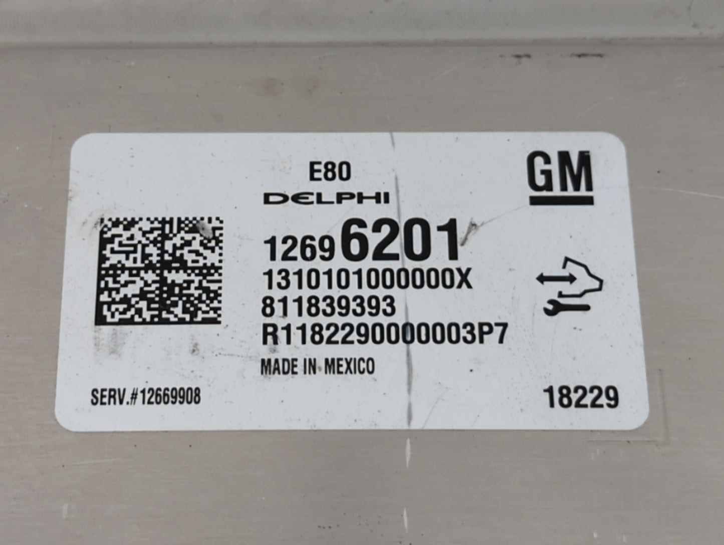 2017-2018 Chevrolet Cruze PCM Engine Control Computer ECU ECM PCU OEM P/N:12669908 12681528 Fits Fits 2017 2018 2019 OEM Use