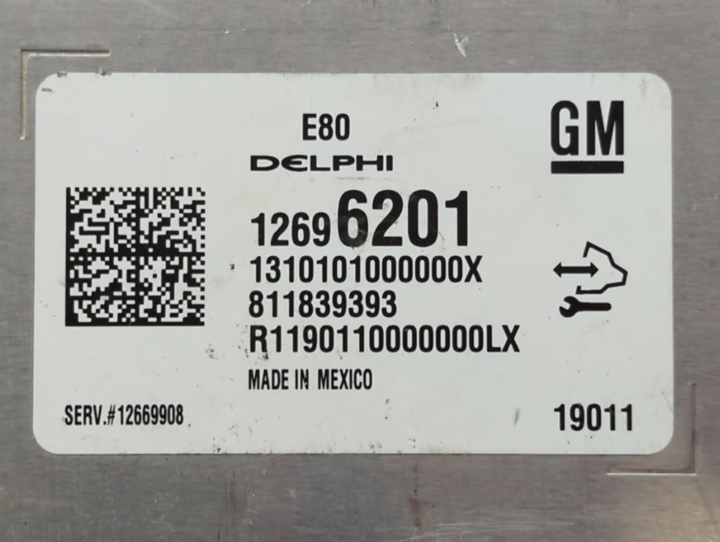 2017-2019 Chevrolet Cruze PCM Engine Control Computer ECU ECM PCU OEM P/N:12669908 12696201 Fits OEM Used Auto Parts - Oemus