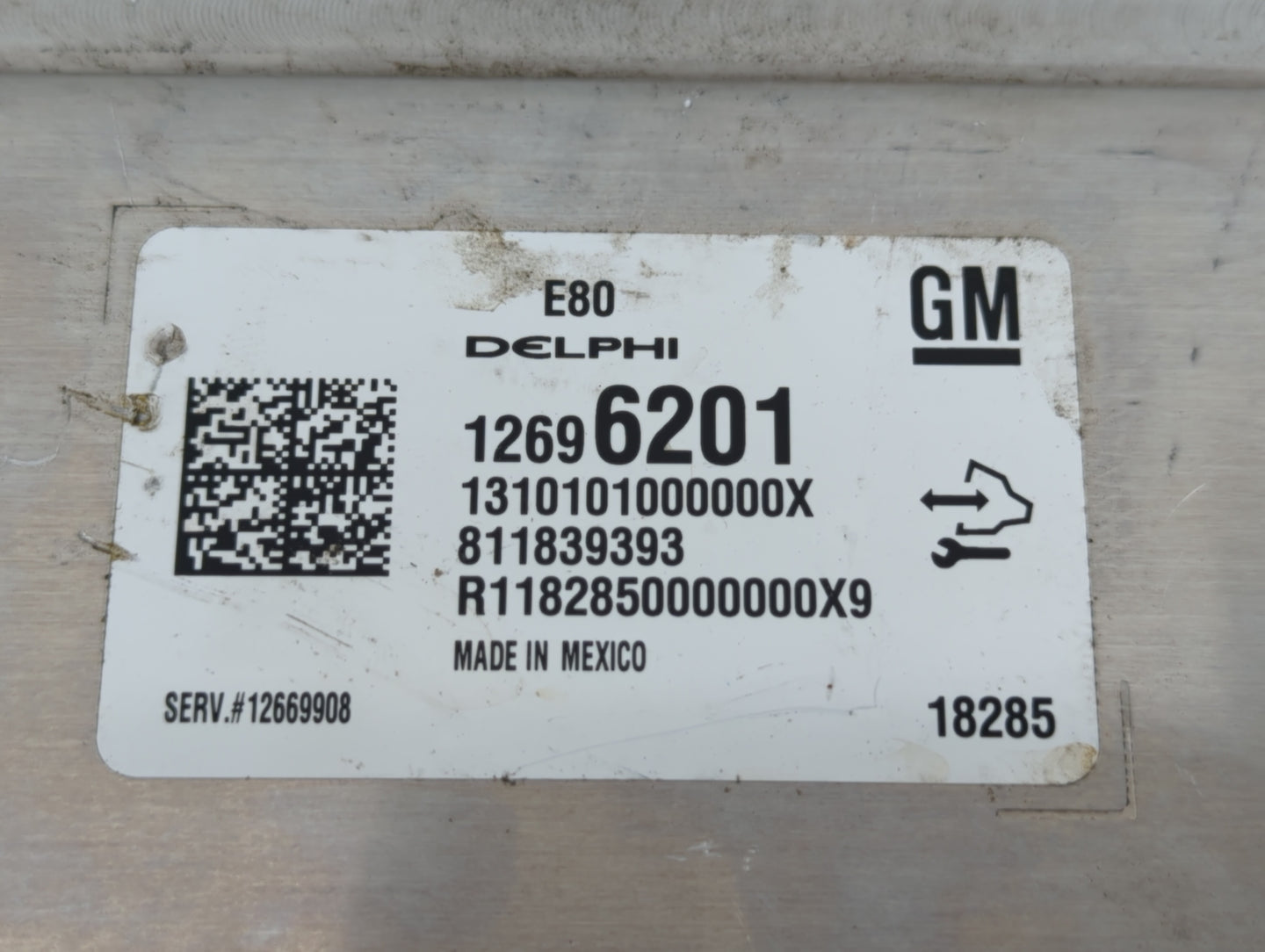 2019 Chevrolet Cruze PCM Engine Control Computer ECU ECM PCU OEM P/N:12669908 12696201 Fits OEM Used Auto Parts - Oemusedaut