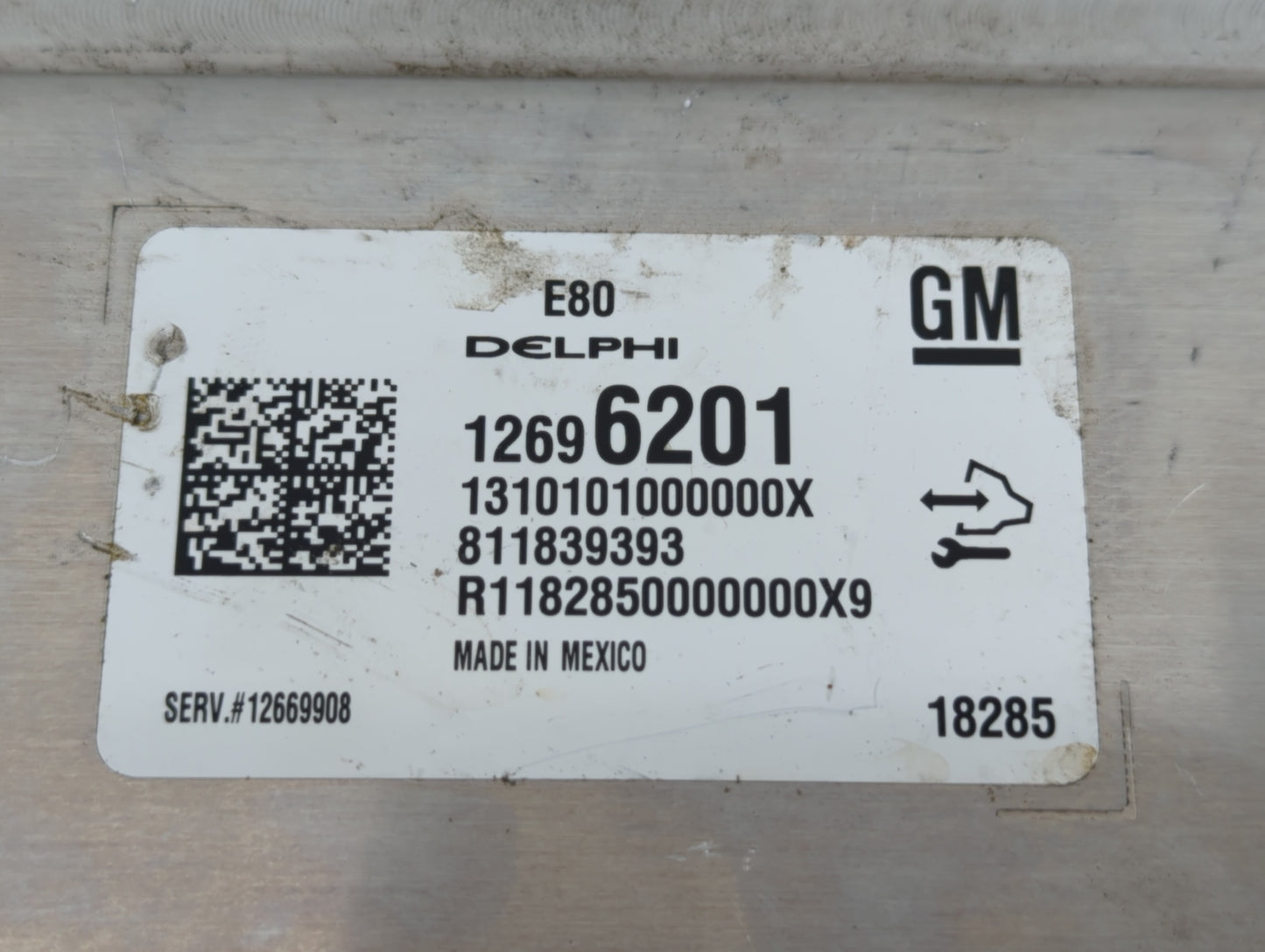 2019 Chevrolet Cruze PCM Engine Control Computer ECU ECM PCU OEM P/N:12669908 12696201 Fits OEM Used Auto Parts - Oemusedaut