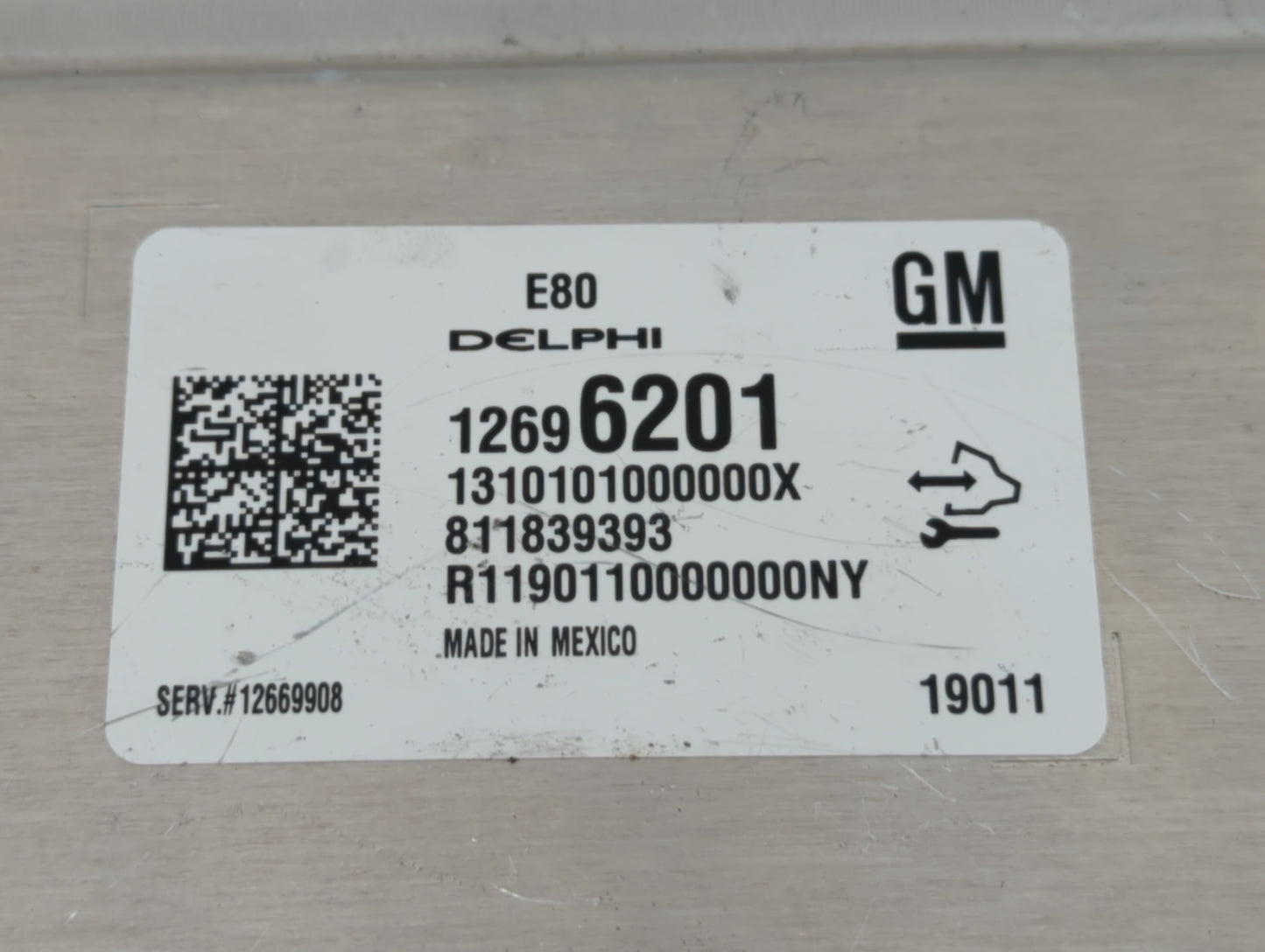 2017-2019 Chevrolet Cruze PCM Engine Control Computer ECU ECM PCU OEM P/N:12669908 12696201 Fits OEM Used Auto Parts - Oemus
