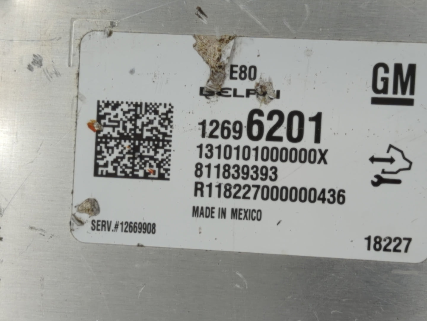 2017-2019 Chevrolet Cruze PCM Engine Control Computer ECU ECM PCU OEM P/N:12696201 Fits Fits 2017 2018 2019 2020 2021 2022 O