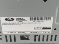 2019 Chevrolet Cruze Radio AM FM Cd Player Receiver Replacement P/N:KS7T-18D818-BB Fits OEM Used Auto Parts - Oemusedautopar