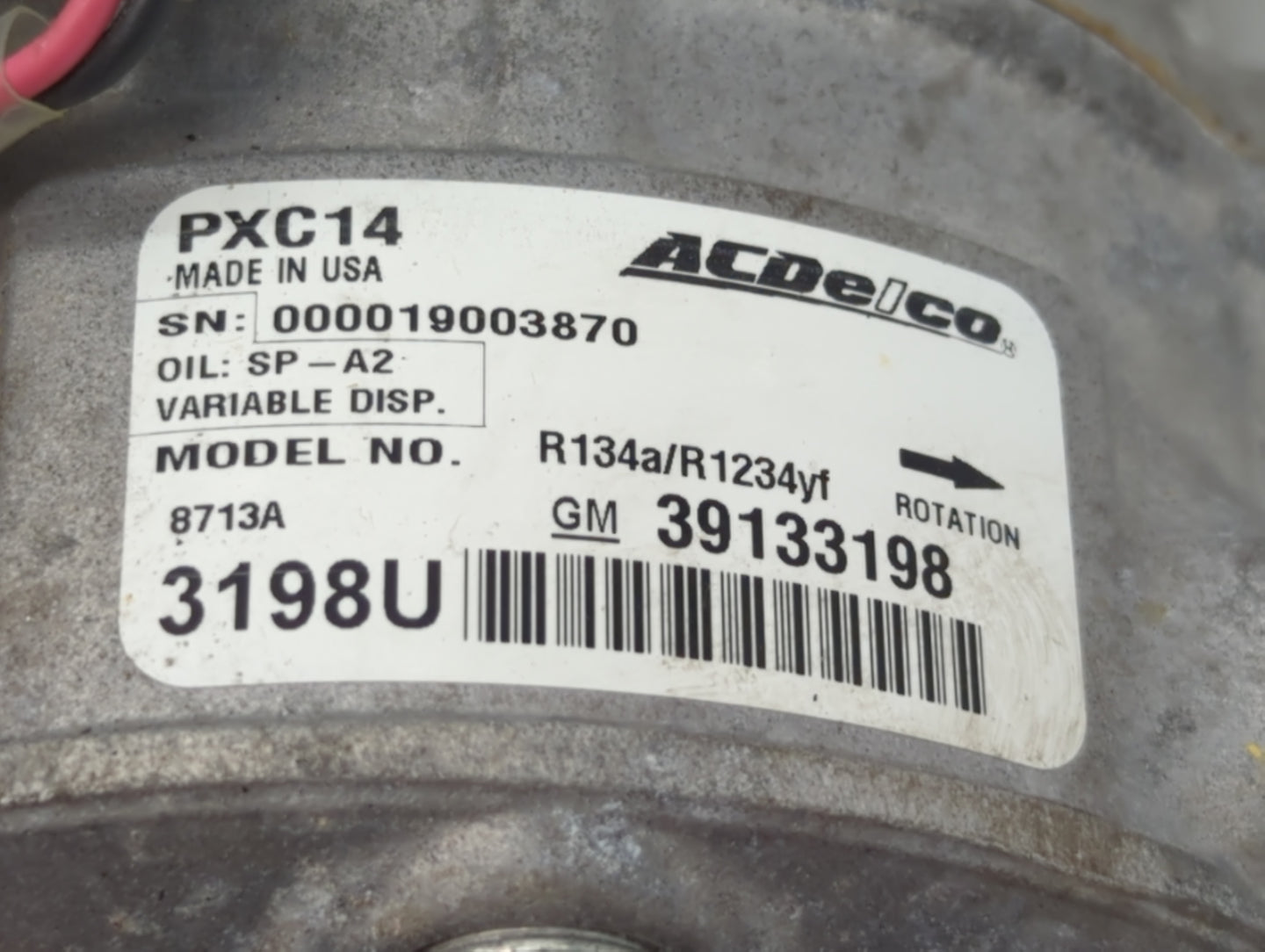 2019-2019 Chevrolet Cruze Air Conditioning A/c Ac Compressor Oem - Oemusedautoparts1.com