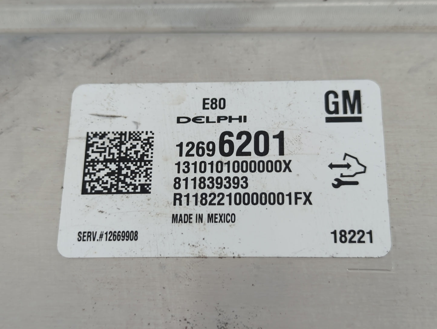 2017-2019 Chevrolet Cruze PCM Engine Control Computer ECU ECM PCU OEM P/N:12696201 Fits Fits 2017 2018 2019 2020 2021 2022 O