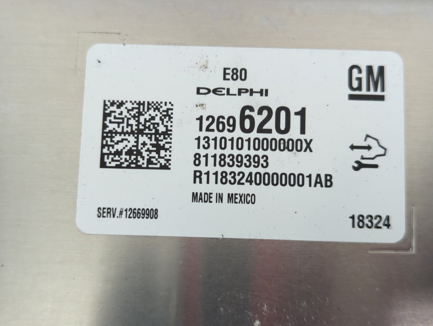 2017-2019 Chevrolet Cruze PCM Engine Control Computer ECU ECM PCU OEM P/N:12696201 Fits Fits 2017 2018 2019 2020 2021 2022 O