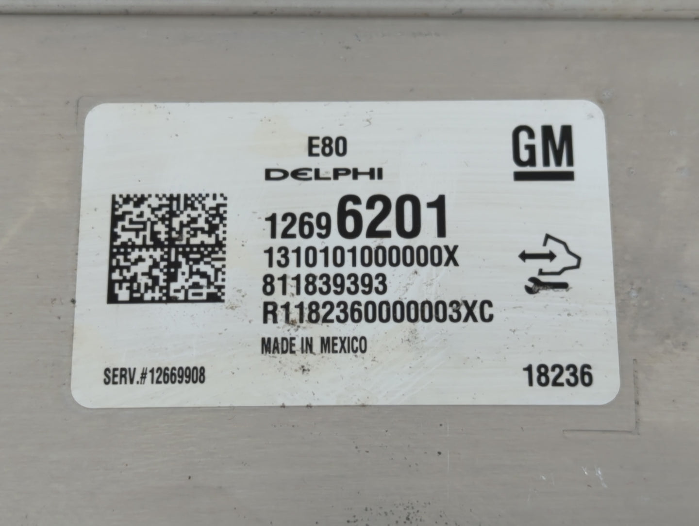 2017-2019 Chevrolet Cruze PCM Engine Control Computer ECU ECM PCU OEM P/N:12696201 Fits Fits 2017 2018 2019 2020 2021 2022 O