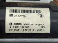 2017-2019 Chevrolet Cruze Car Starter Motor Solenoid OEM P/N:0 001 192 087 Fits Fits 2017 2018 2019 OEM Used Auto Parts - Oe