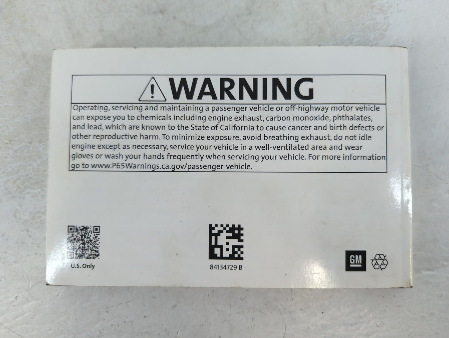 2019 Chevrolet Equinox Owners Manual Book Guide P/N:84134729 B OEM Used Auto Parts - Oemusedautoparts1.com