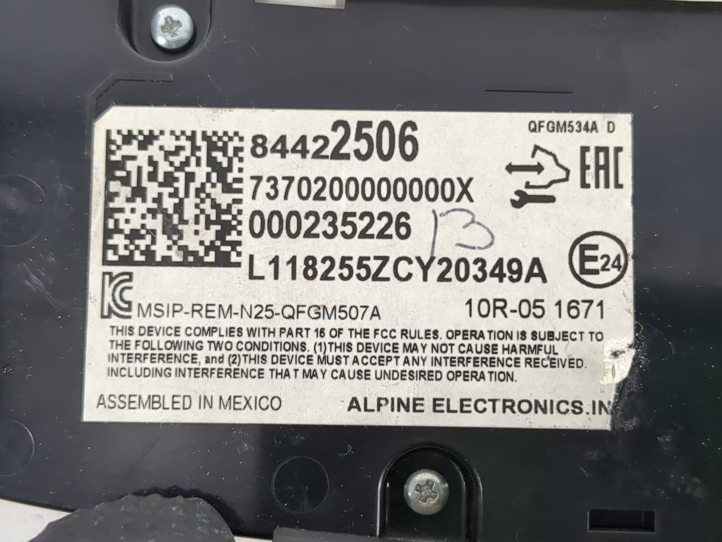2018-2019 Chevrolet Equinox Climate Control Module Temperature AC/Heater Replacement P/N:84422506 Fits Fits 2018 2019 OEM Us