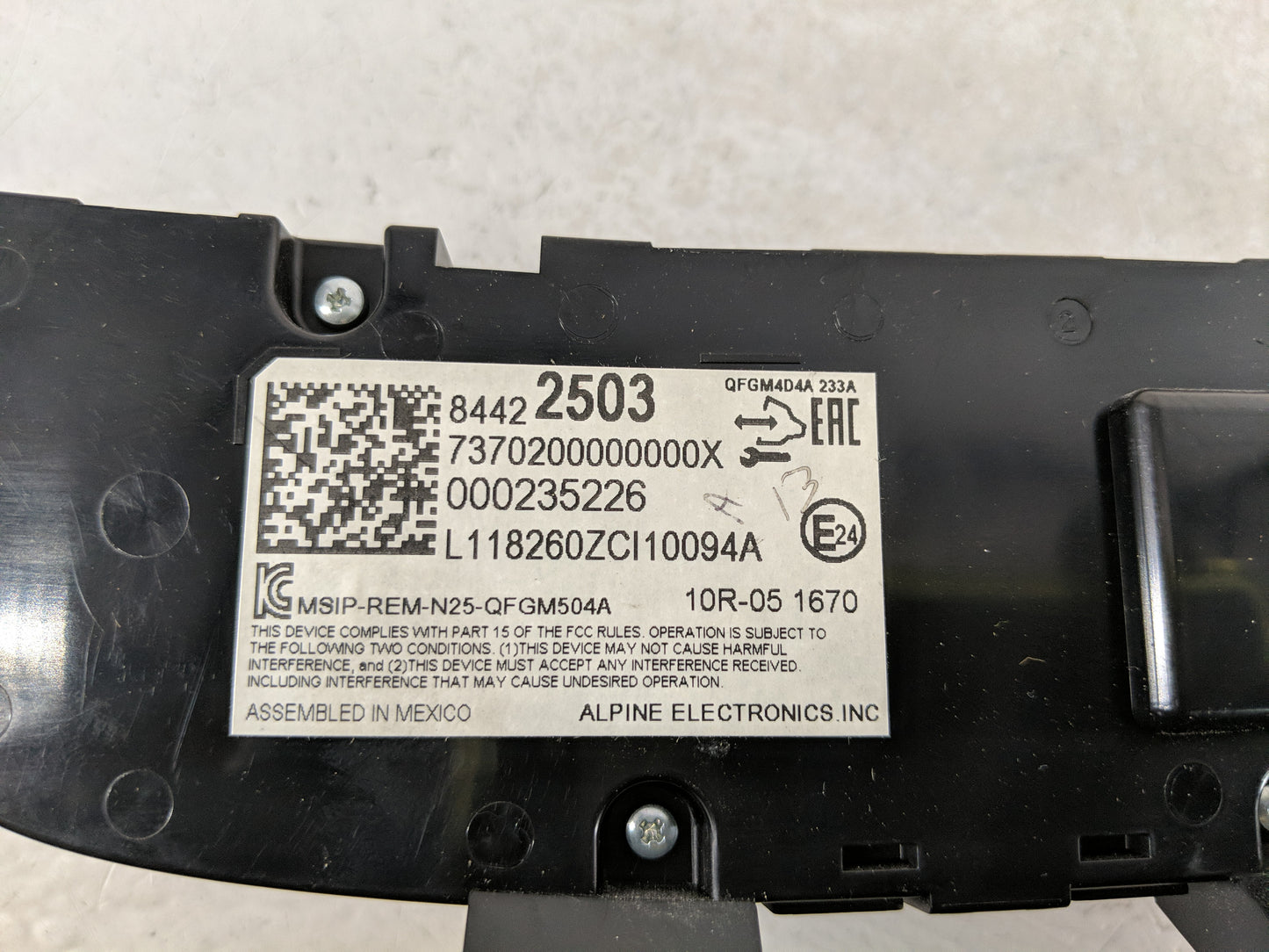 2019-2021 Chevrolet Equinox Climate Control Module Temperature AC/Heater Replacement P/N:84422503 Fits Fits 2019 2020 2021 O