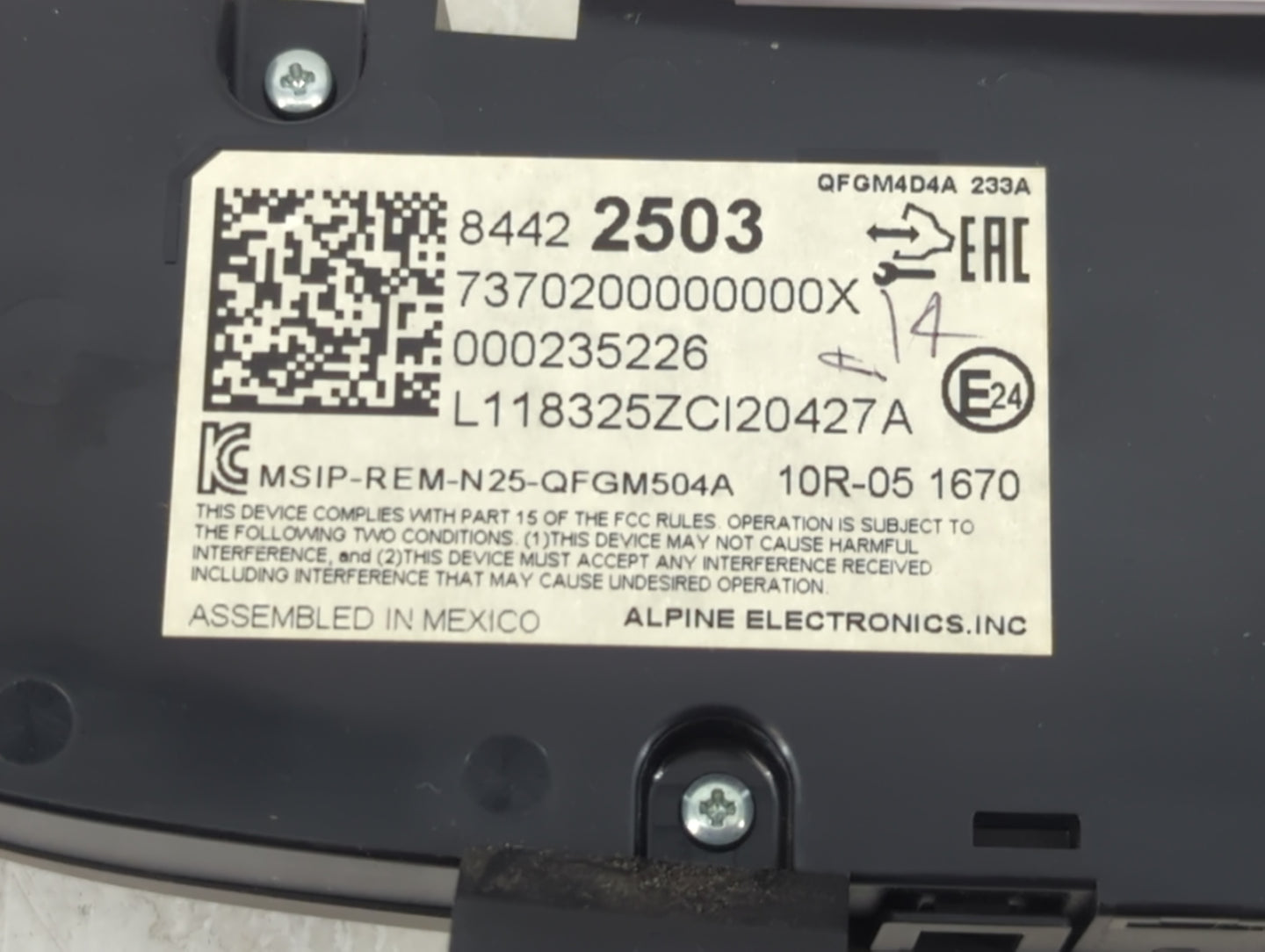 2019-2021 Chevrolet Equinox Climate Control Module Temperature AC/Heater Replacement P/N:884422503 Fits Fits 2019 2020 2021 