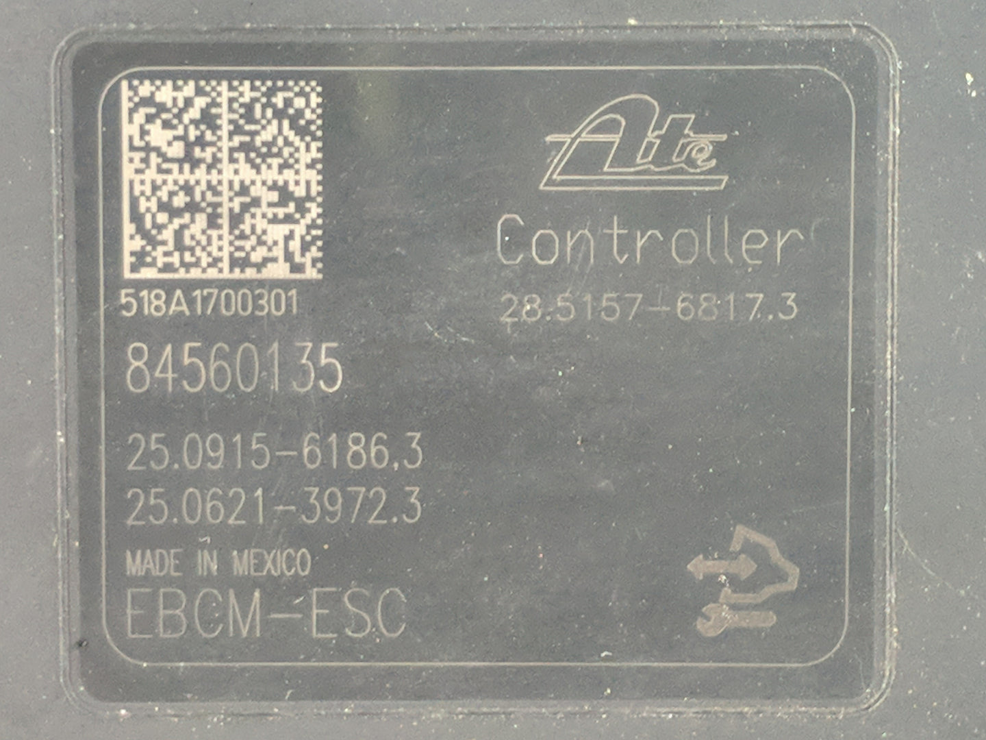 2018-2019 Chevrolet Equinox ABS Pump Control Module Replacement P/N:84560135 Fits Fits 2018 2019 2020 2021 OEM Used Auto Par
