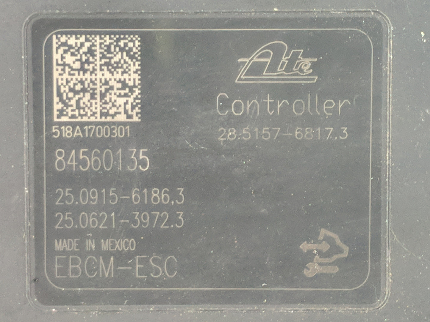 2018-2019 Chevrolet Equinox ABS Pump Control Module Replacement P/N:84560135 Fits Fits 2018 2019 2020 2021 OEM Used Auto Par