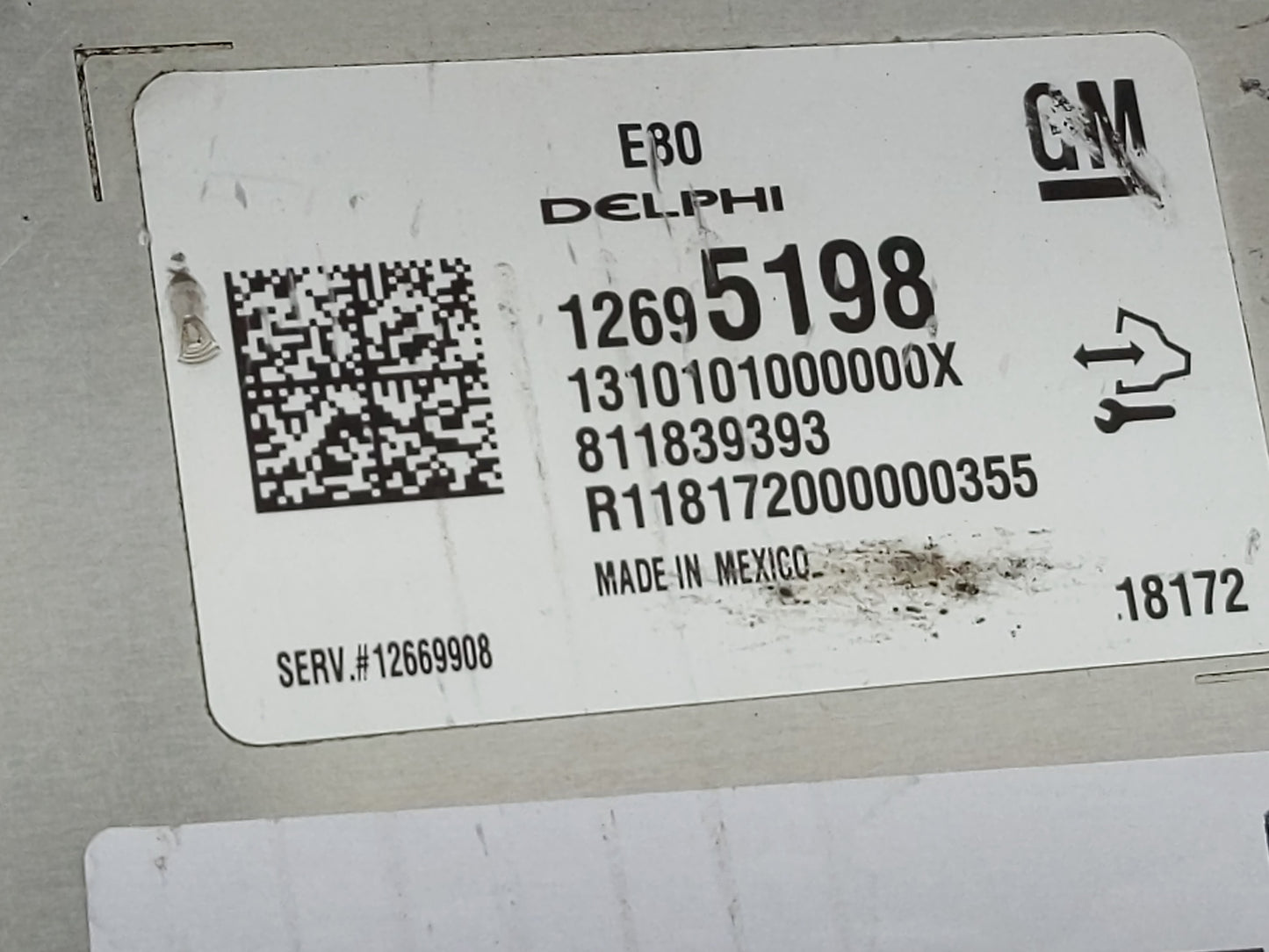 2018-2020 Chevrolet Equinox PCM Engine Control Computer ECU ECM PCU OEM P/N:12695198 Fits Fits 2017 2018 2019 2020 2021 2022