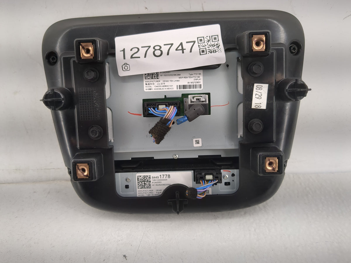 2019-2022 Chevrolet Equinox Radio AM FM Cd Player Receiver Replacement P/N:84491778 Fits Fits 2018 2019 2020 2021 2022 OEM U
