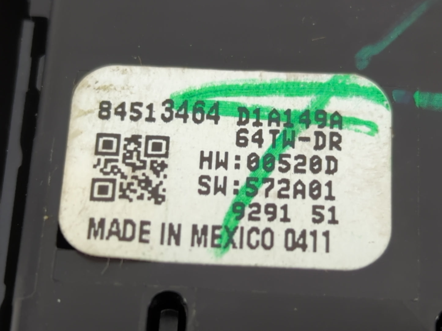 2018-2022 Chevrolet Equinox Master Power Window Switch Replacement Driver Side Left P/N:64TW-DR D1A149A Fits OEM Used Auto P