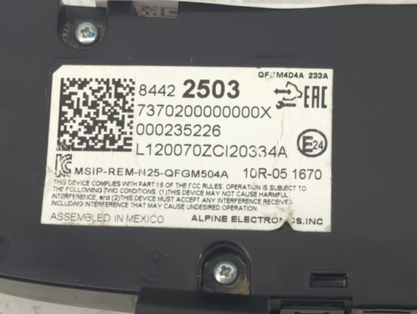2019-2021 Chevrolet Equinox Climate Control Module Temperature AC/Heater Replacement P/N:84422503 Fits Fits 2019 2020 2021 O