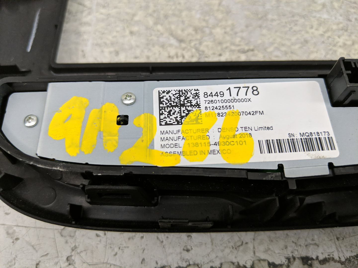 2019-2022 Chevrolet Equinox Radio Control Panel - Oemusedautoparts1.com