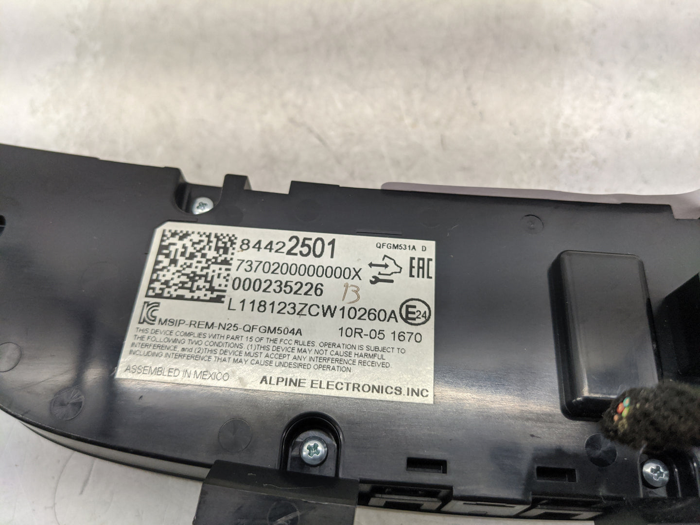 2018-2019 Chevrolet Equinox Climate Control Module Temperature AC/Heater Replacement P/N:000235226 84422501 Fits Fits 2018 2