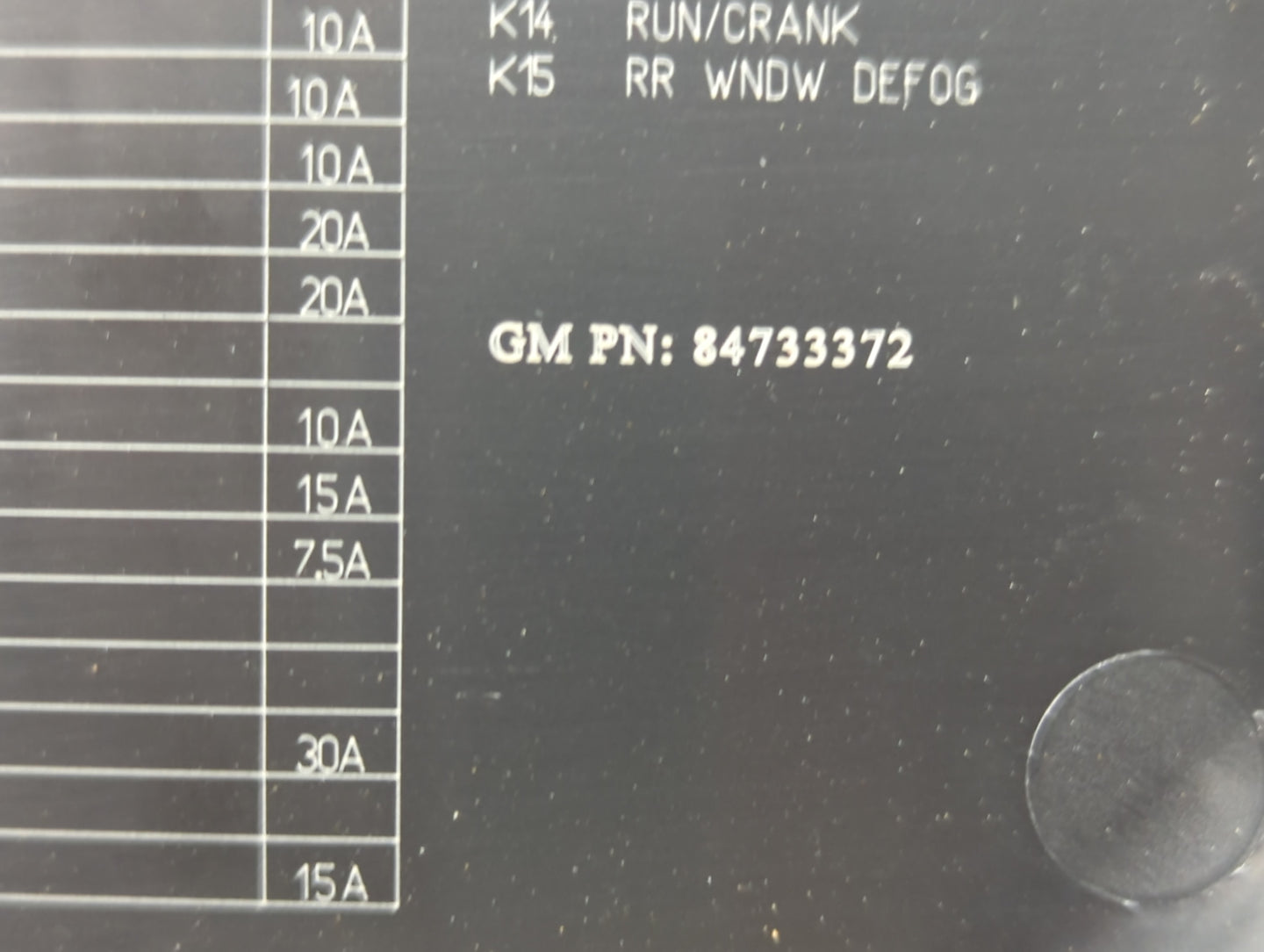 2018-2022 Chevrolet Equinox Fusebox Fuse Box Panel Relay Module P/N:84733372 812461952 Fits Fits 2018 2019 2020 2021 2022 OE