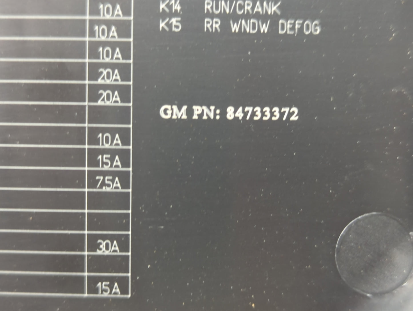 2018-2022 Chevrolet Equinox Fusebox Fuse Box Panel Relay Module P/N:84733372 812461952 Fits Fits 2018 2019 2020 2021 2022 OE