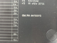 2018-2022 Chevrolet Equinox Fusebox Fuse Box Panel Relay Module P/N:84733372 812461952 Fits Fits 2018 2019 2020 2021 2022 OE