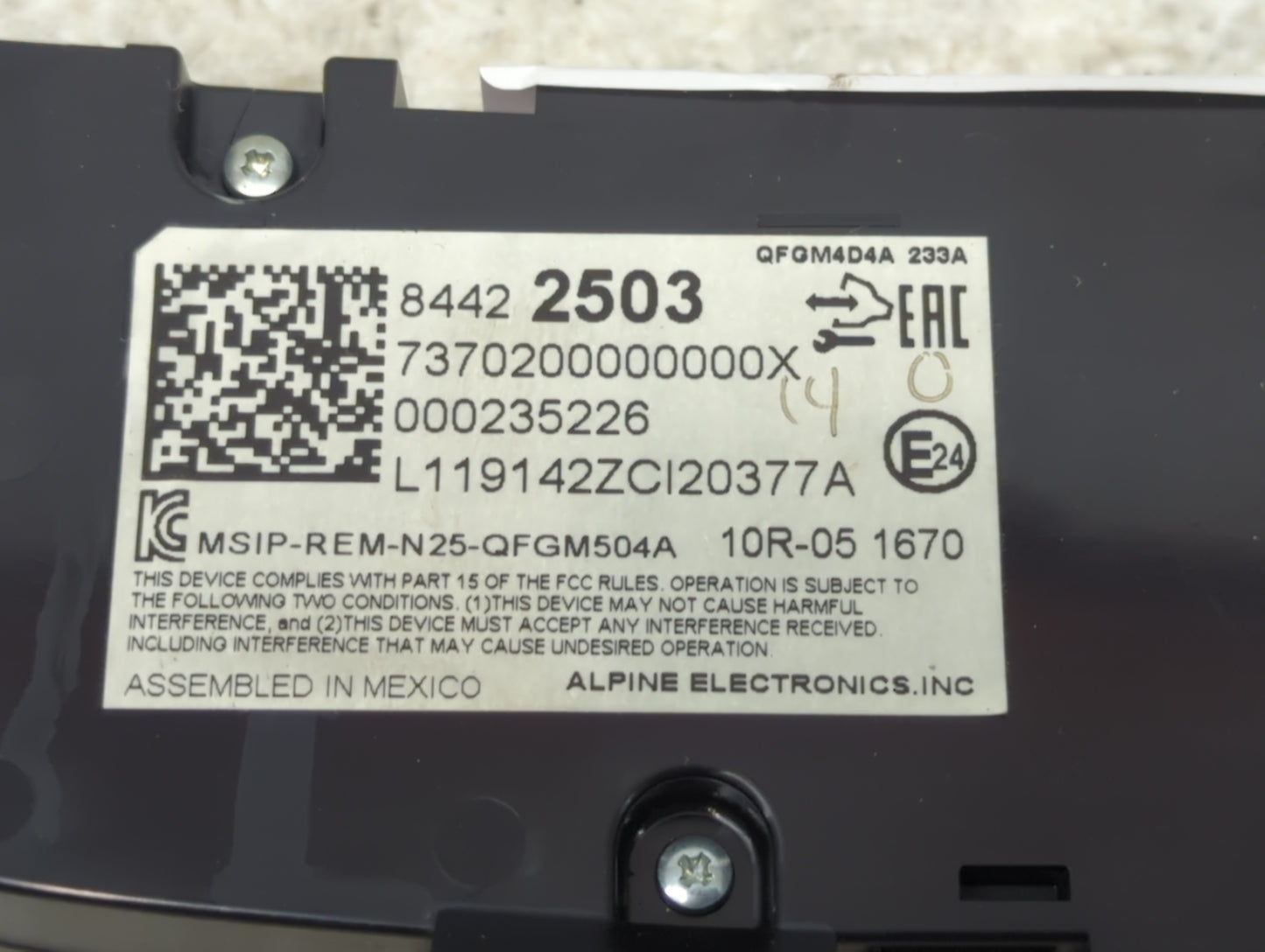 2019 Chevrolet Equinox Climate Control Module Temperature AC/Heater Replacement P/N:84422503 QFGM4D4A, MSIP-REM-N25-QFGM504A