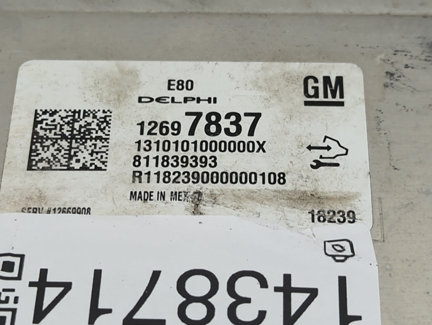 2018-2020 Chevrolet Equinox PCM Engine Control Computer ECU ECM PCU OEM P/N:12697837 1310101000000X Fits OEM Used Auto Parts