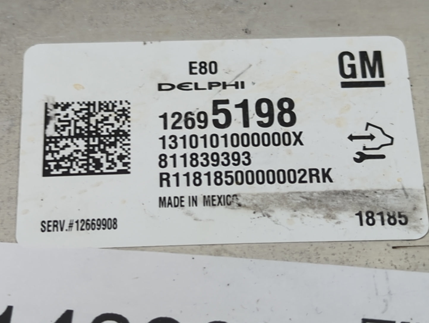 2018-2020 Chevrolet Equinox PCM Engine Control Computer ECU ECM PCU OEM P/N:12695198 12669908 Fits OEM Used Auto Parts - Oem