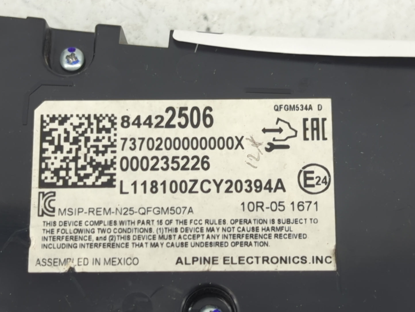 2018-2019 Chevrolet Equinox Climate Control Module Temperature AC/Heater Replacement P/N:84422506 7370200000000X Fits OEM Us