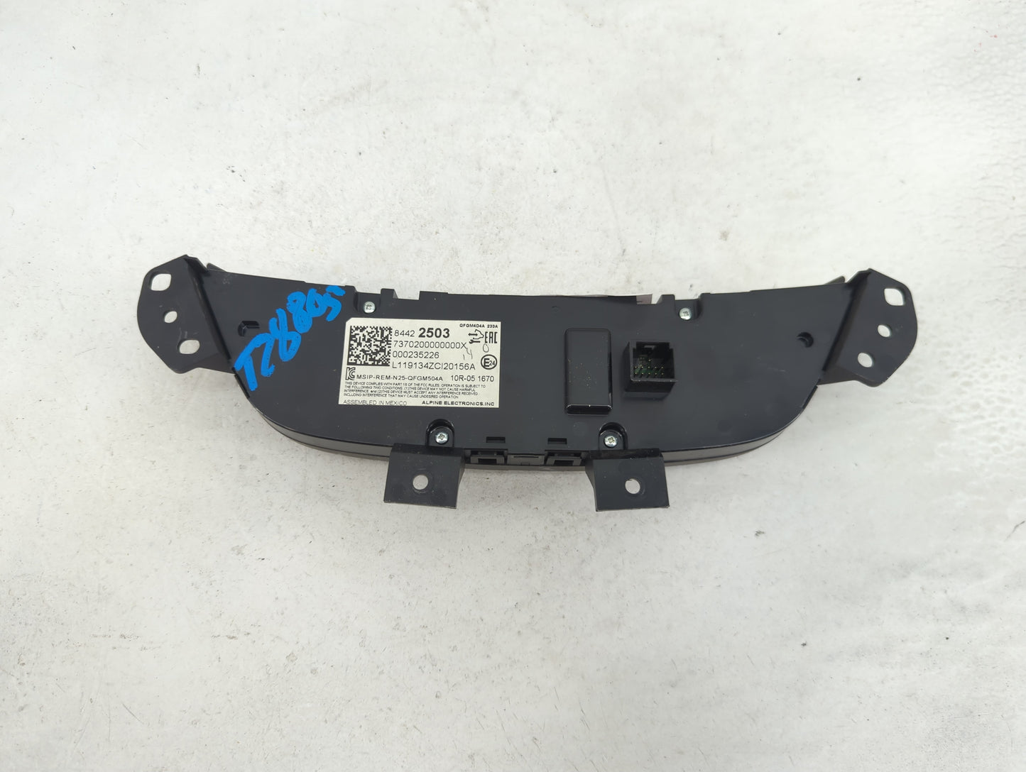 2019-2021 Chevrolet Equinox Climate Control Module Temperature AC/Heater Replacement P/N:84422503 7370200000000X Fits OEM Us