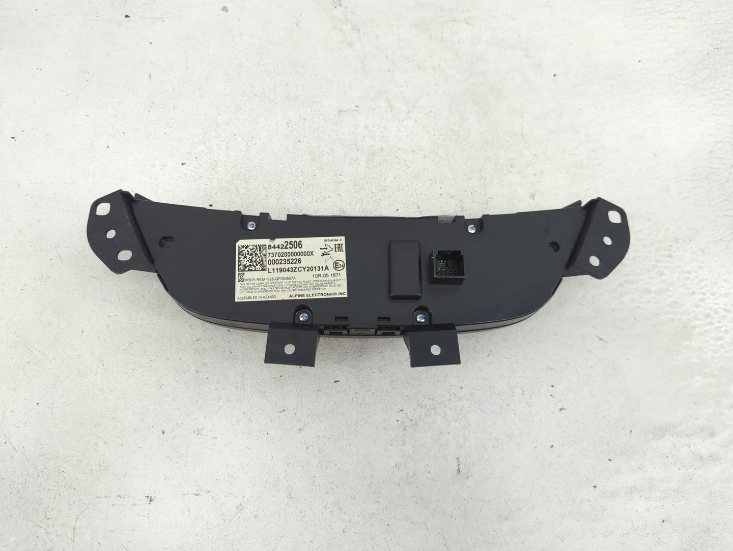 2019 Chevrolet Equinox Climate Control Module Temperature AC/Heater Replacement P/N:844222506 7370200000000X, 000235226 Fits