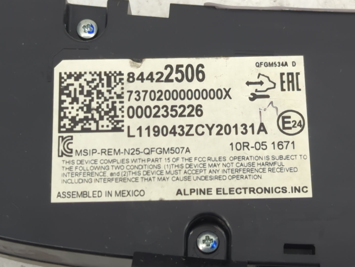 2019 Chevrolet Equinox Climate Control Module Temperature AC/Heater Replacement P/N:844222506 7370200000000X, 000235226 Fits