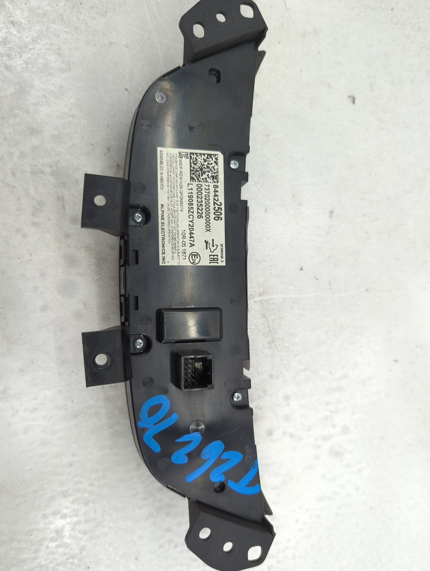 2018-2019 Chevrolet Equinox Climate Control Module Temperature AC/Heater Replacement P/N:84422506 MSIP-REM-N25-QFGM507A Fits