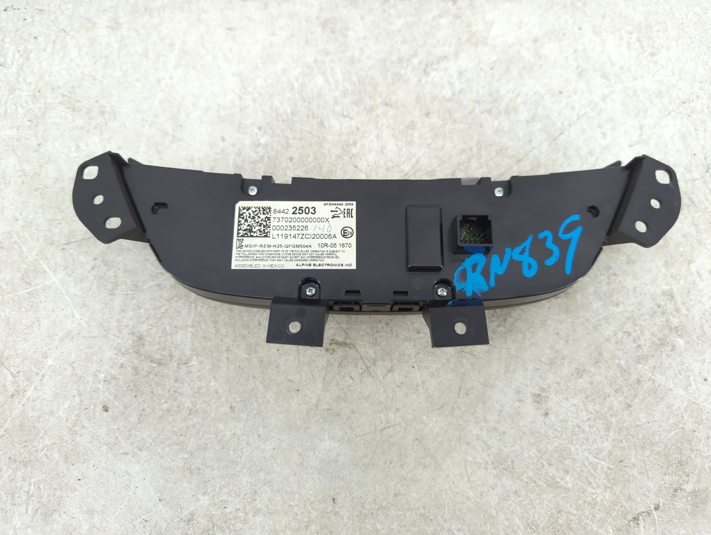 2019-2021 Chevrolet Equinox Climate Control Module Temperature AC/Heater Replacement P/N:84422503 Fits Fits 2019 2020 2021 O
