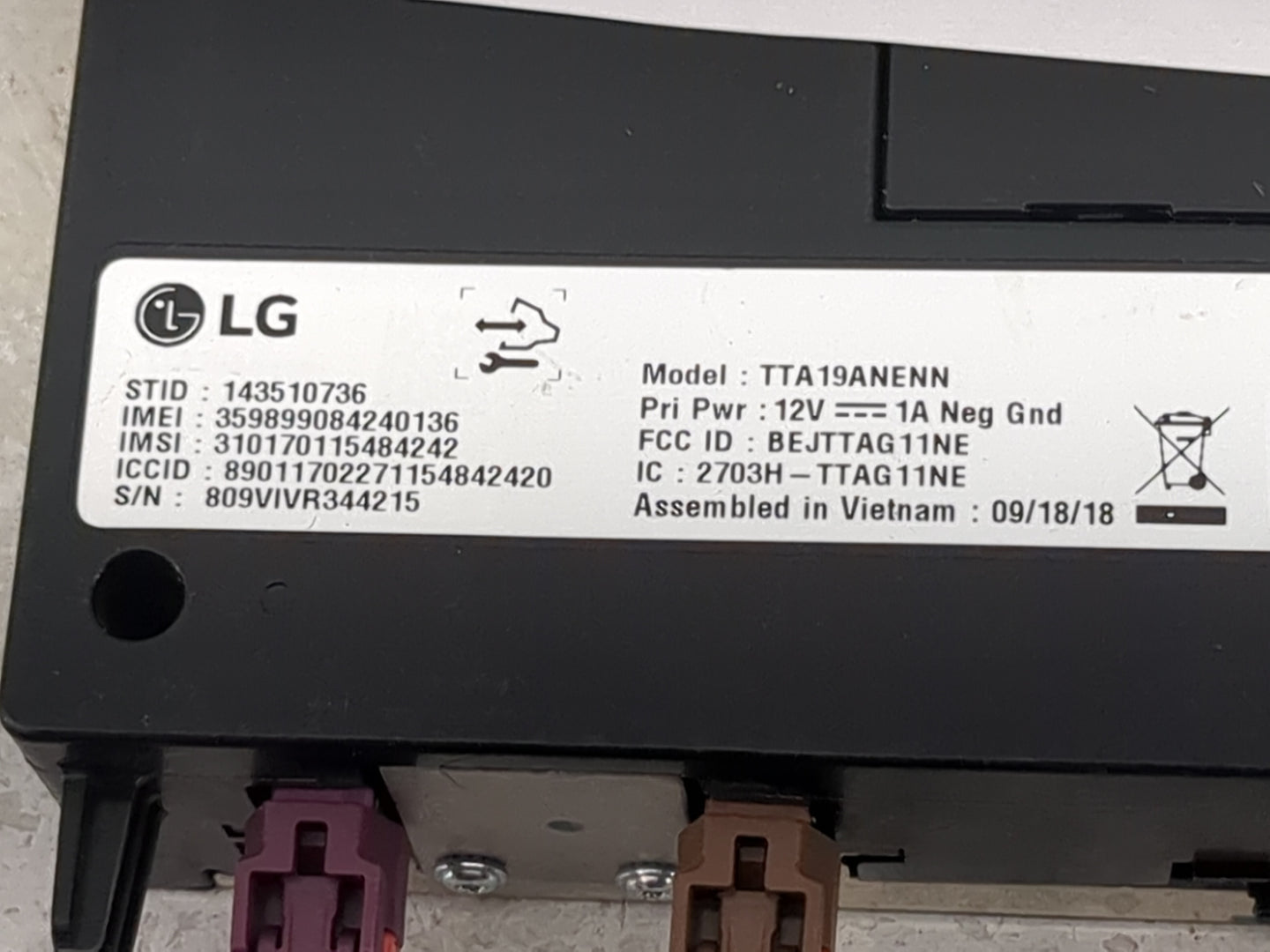 2019-2020 Chevrolet Equinox Telematics Control Module 1473208 - Oemusedautoparts1.com