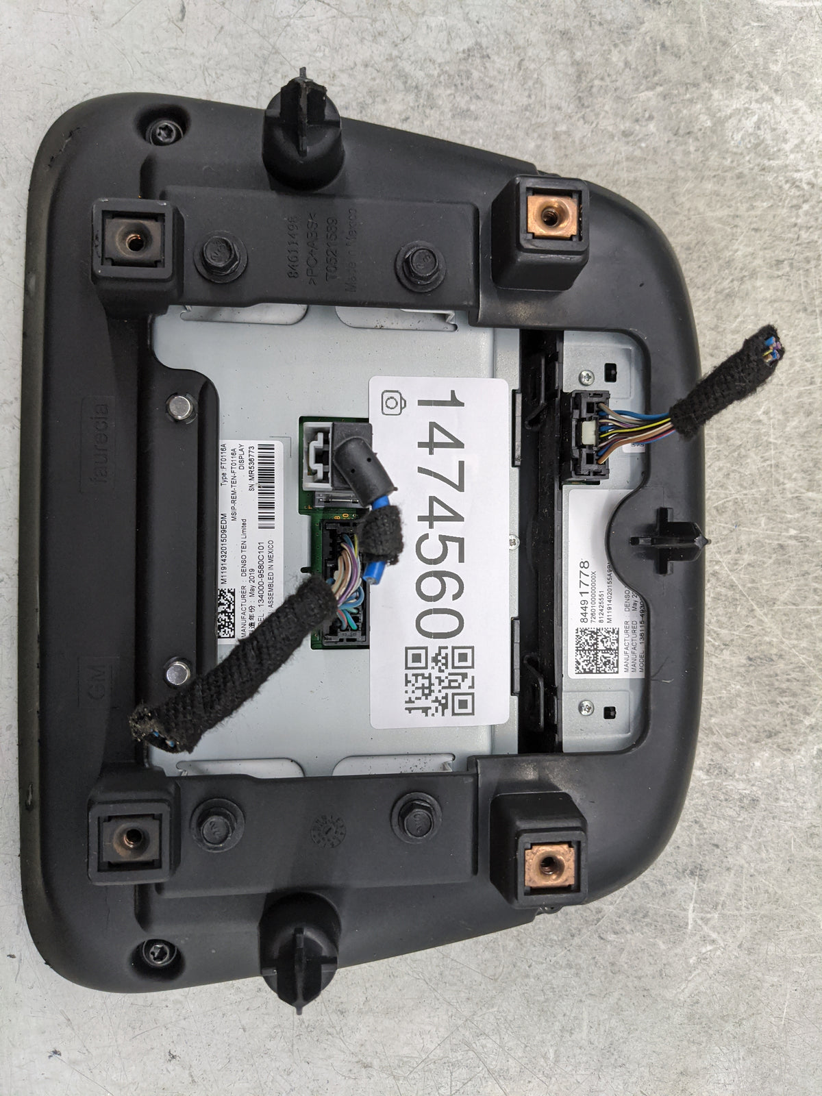 2019 Chevrolet Equinox Information Radio Display Screen 1474560 - Oemusedautoparts1.com
