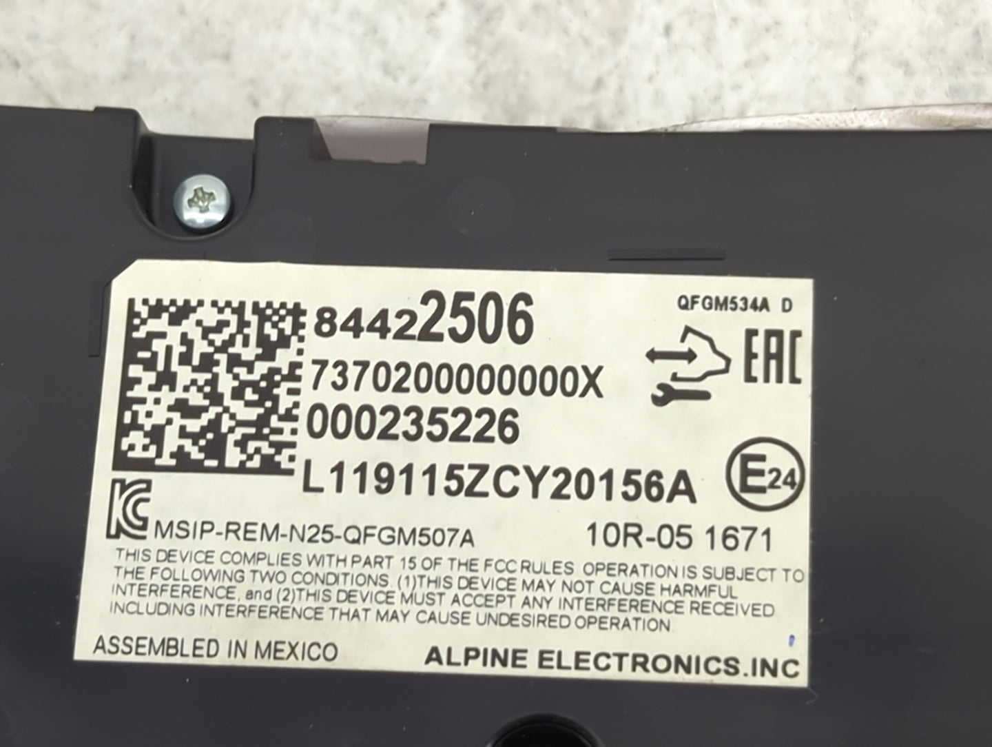 2018-2019 Chevrolet Equinox Climate Control Module Temperature AC/Heater Replacement P/N:84422506 MSIP-REM-N25-QFGM507A Fits