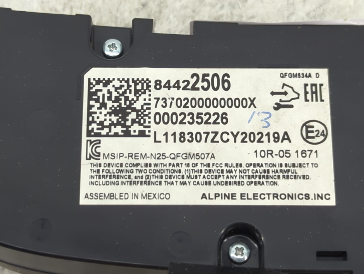 2018-2019 Chevrolet Equinox Climate Control Module Temperature AC/Heater Replacement P/N:84422506 7370200000000X Fits OEM Us