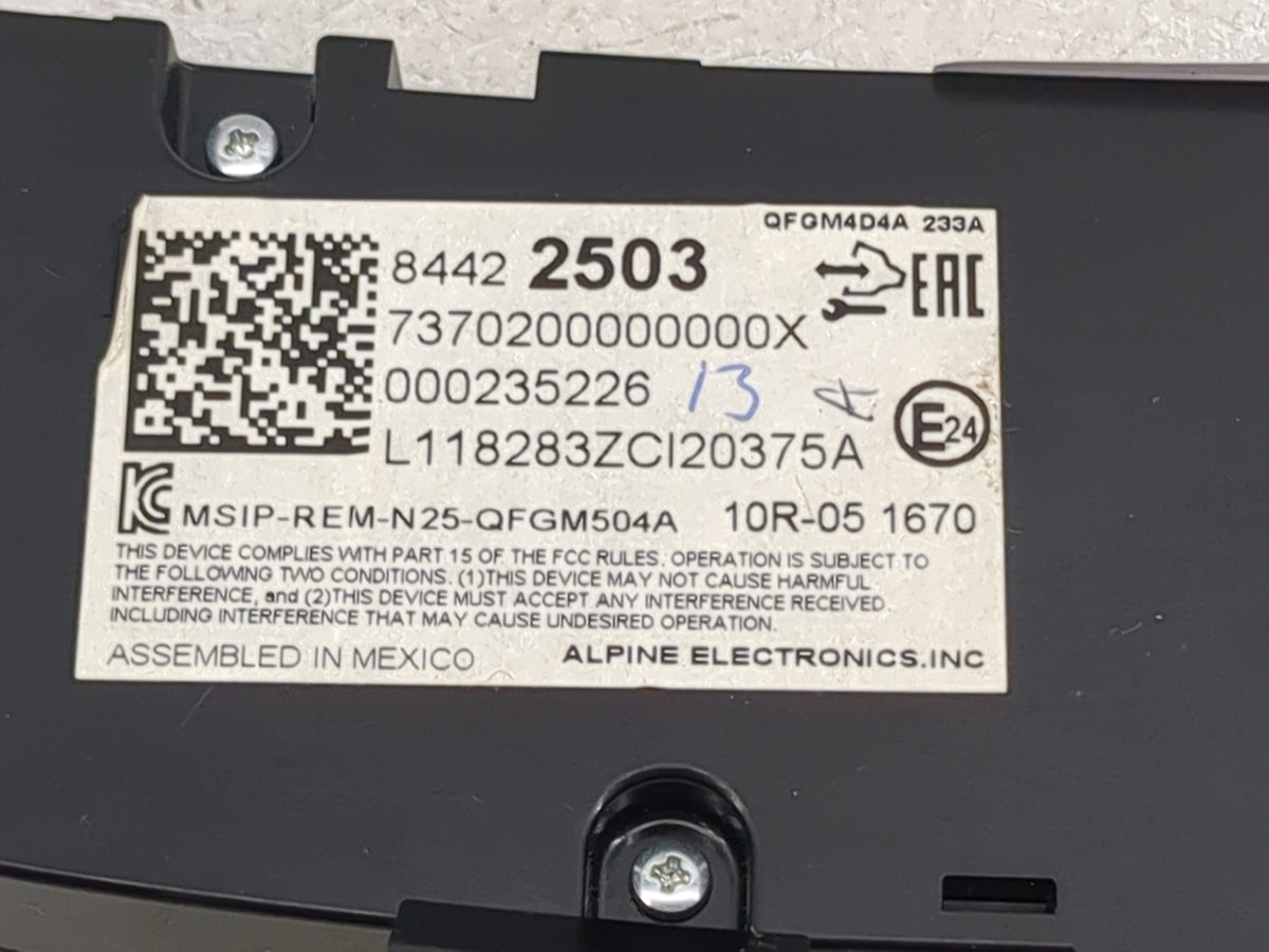 2019-2021 Chevrolet Equinox Climate Control Module Temperature AC/Heater Replacement P/N:84422503 7370200000000X Fits OEM Us