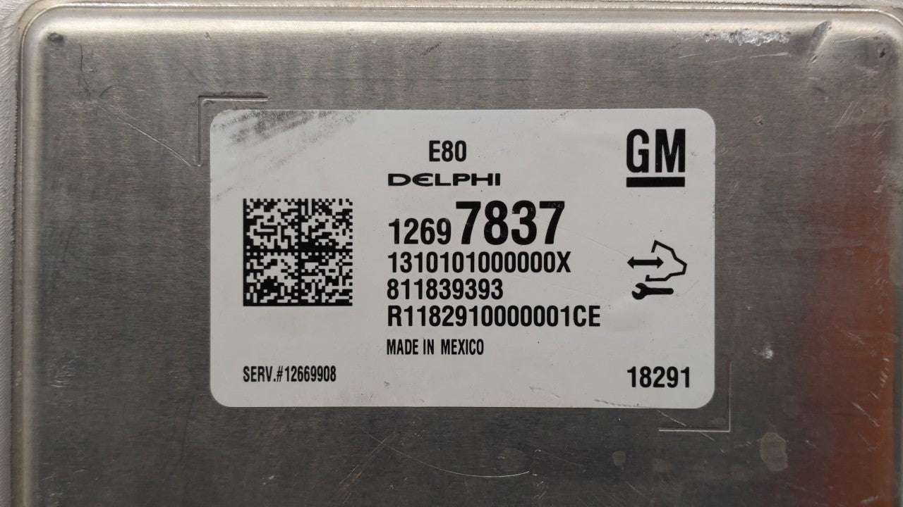 2018-2019 Chevrolet Equinox PCM Engine Control Computer ECU ECM PCU OEM P/N:12676683 12697837, 12700116 Fits Fits 2017 2018 