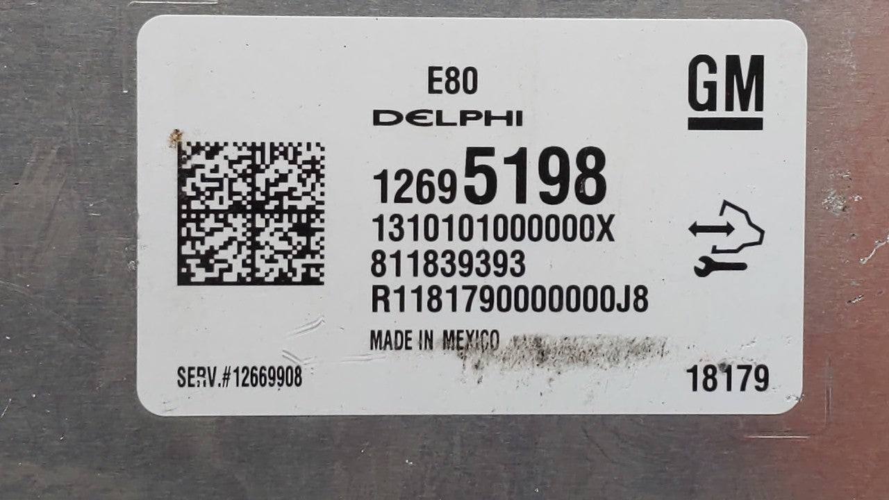 2018-2020 Chevrolet Equinox PCM Engine Control Computer ECU ECM PCU OEM P/N:12676683 12697837 Fits OEM Used Auto Parts - Oem