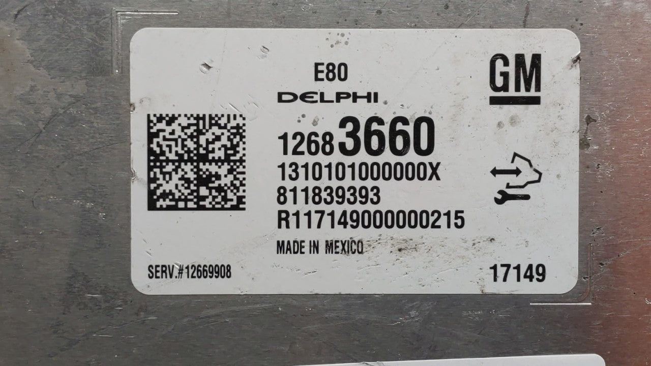2018-2020 Chevrolet Equinox PCM Engine Control Computer ECU ECM PCU OEM P/N:12676683 12697837 Fits OEM Used Auto Parts - Oem