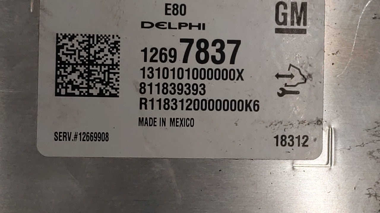 2018-2019 Chevrolet Equinox PCM Engine Control Computer ECU ECM PCU OEM P/N:12676683 12697837, 12700116 Fits Fits 2017 2018 